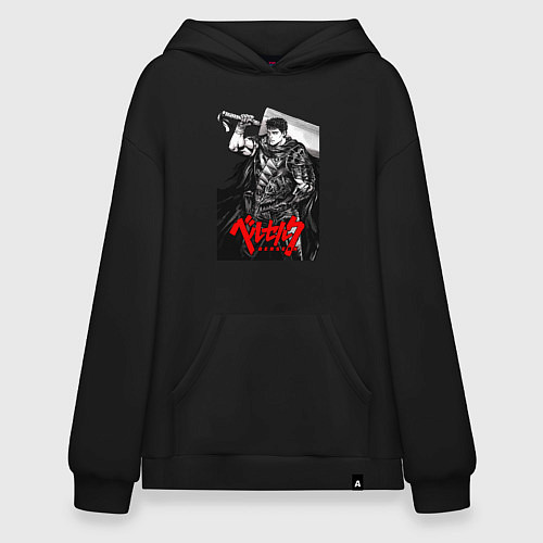 Худи оверсайз Berserker - Гатс / Черный – фото 1