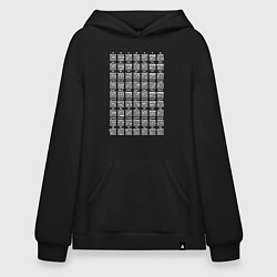 Худи оверсайз Гитарные аккорды