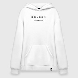 Толстовка-худи оверсайз BTS Golden, цвет: белый