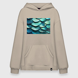 Худи оверсайз Чешуя крупной рыбы