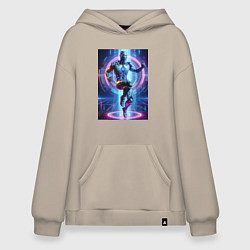 Худи оверсайз Cyber dancer - neon glow fantasy