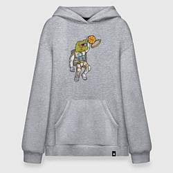 Худи оверсайз Динозавр баскетболист