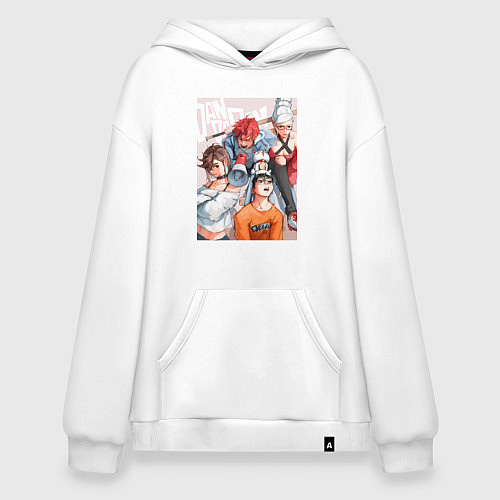 Худи оверсайз Дандадан: Кэн Такакура / Белый – фото 1