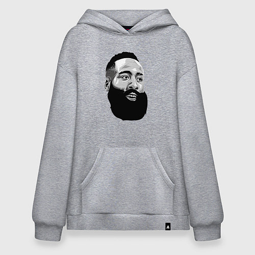 Худи оверсайз James Harden / Меланж – фото 1