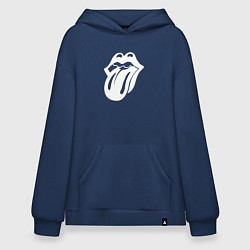 Худи оверсайз Rolling Stones - white logo