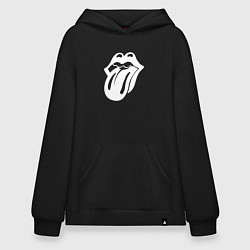 Худи оверсайз Rolling Stones - white logo