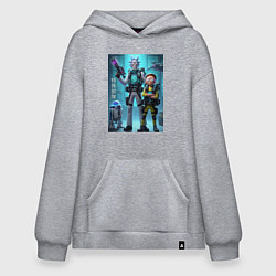 Худи оверсайз Rick and Morty - cyber special forces
