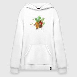 Худи оверсайз Новогодний букет