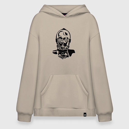 Худи оверсайз Си три пи о / Миндальный – фото 1