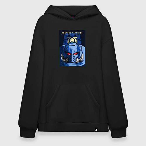 Худи оверсайз Ультрамарин / Черный – фото 1