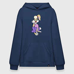 Толстовка-худи оверсайз Lola Bunny, цвет: тёмно-синий