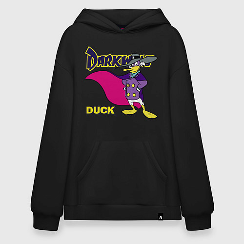 Худи оверсайз Чёрный плащ - Кряк Лапчатый / Черный – фото 1