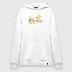 Худи оверсайз Еда сон баскетбол