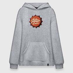 Толстовка-худи оверсайз Fallout - Nuka Cola stopper, цвет: меланж