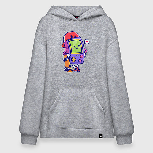 Худи оверсайз Тетрис скейтер / Меланж – фото 1