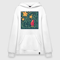 Худи оверсайз Девочка в волшебном саду