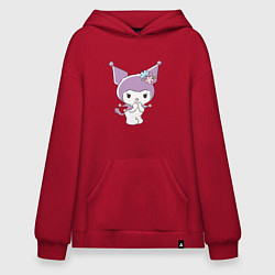 Худи оверсайз Куроми с цветочками