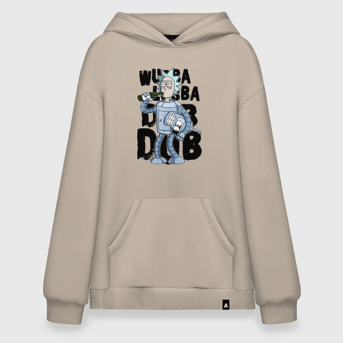 Худи оверсайз Рик и Бендер / Миндальный – фото 1