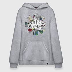 Худи оверсайз RHCP - logo with songs