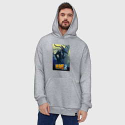 Толстовка-худи оверсайз MDK - Kurt, цвет: меланж — фото 2