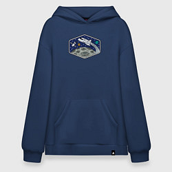 Худи оверсайз Шаттл над луной