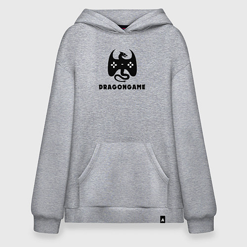 Худи оверсайз Игра дракона / Меланж – фото 1