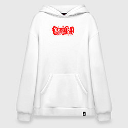 Худи оверсайз Сектор газа красный логотип