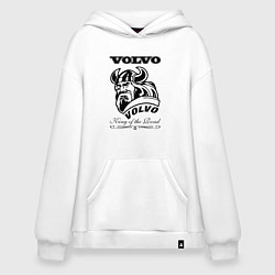 Толстовка-худи оверсайз Volvo viking, цвет: белый