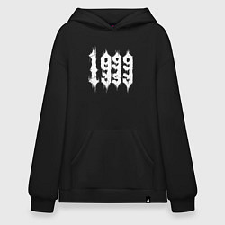 Толстовка-худи оверсайз Готический стиль 1999 года, цвет: черный