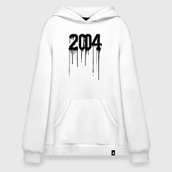 Толстовка-худи оверсайз Капающий 2004, цвет: белый