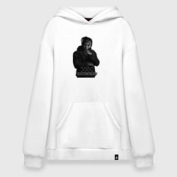 Толстовка-худи оверсайз XXXTentacion грустный, цвет: белый