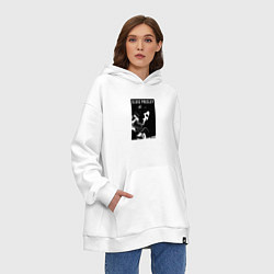 Толстовка-худи оверсайз Tribute to Elvis Presley, цвет: белый — фото 2