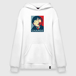 Толстовка-худи оверсайз Рэнди Марш постер, цвет: белый