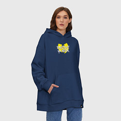 Толстовка-худи оверсайз Protect ya neck Wu-Tang, цвет: тёмно-синий — фото 2