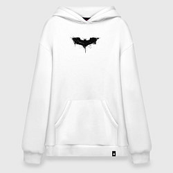 Толстовка-худи оверсайз Dark knight style, цвет: белый