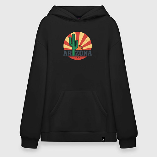 Худи оверсайз Аризона / Черный – фото 1