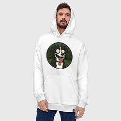 Толстовка-худи оверсайз Mr Pickles dog, цвет: белый — фото 2