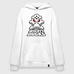 Толстовка-худи оверсайз HC Anaheim Ducks, цвет: белый