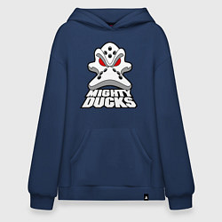 Толстовка-худи оверсайз HC Anaheim Ducks, цвет: тёмно-синий