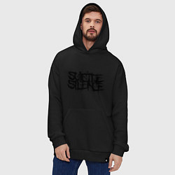 Толстовка-худи оверсайз Suicide Silence, цвет: черный — фото 2