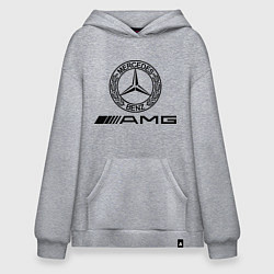 Толстовка-худи оверсайз AMG, цвет: меланж