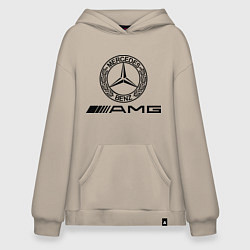 Толстовка-худи оверсайз AMG, цвет: миндальный