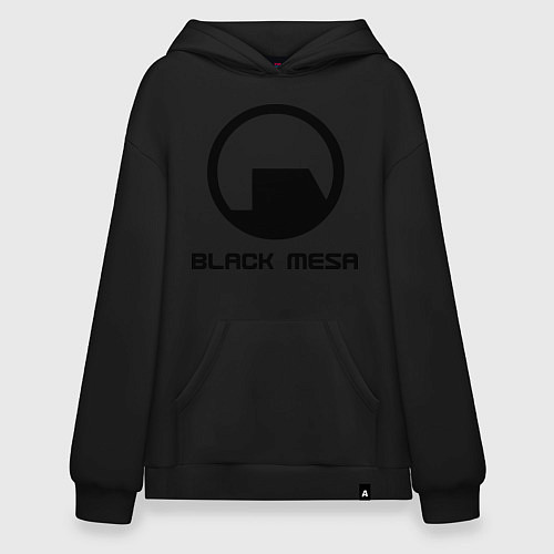 Худи оверсайз Black Mesa: Logo / Черный – фото 1