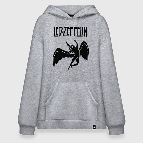 Худи оверсайз Led Zeppelin Swan / Меланж – фото 1