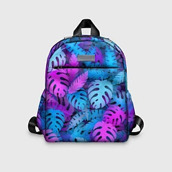 Детский рюкзак Сине-розовые тропики, цвет: 3D-принт