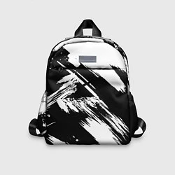 Детский рюкзак Чёрно-белый, цвет: 3D-принт