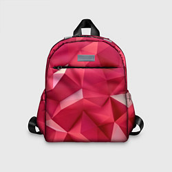 Детский рюкзак Розовые грани, цвет: 3D-принт