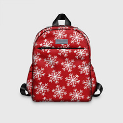 Детский рюкзак Новогодние Снежинки, цвет: 3D-принт