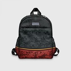 Детский рюкзак Узоры Black and Red, цвет: 3D-принт