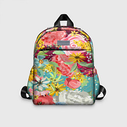 Детский рюкзак Букет цветов, цвет: 3D-принт